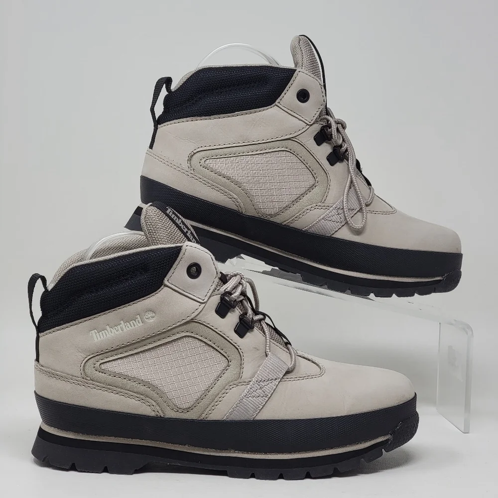 Timberland Euro Hiker MID Light Taupe Hiking Boots TBA6647 Boys Size 5 New
